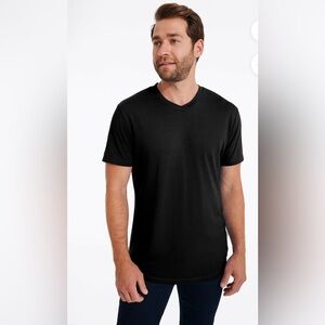 Swet Tailor NWT Softest V-Neck Short Sleeve Tee in Black